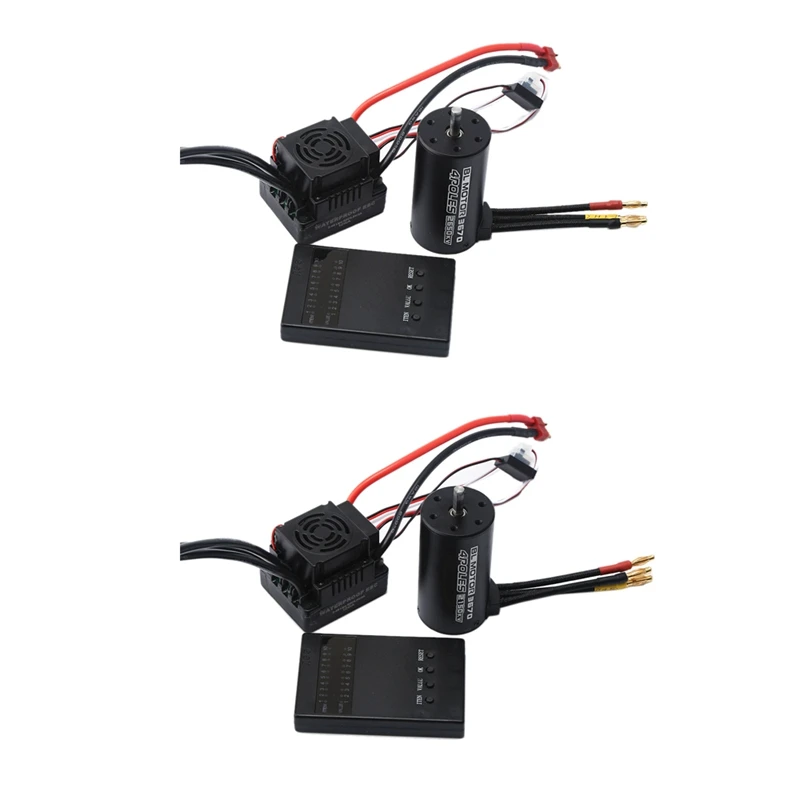 

Waterproof 3670 Brushless Motor 120A Brushless ESC Combo Set For 1/8 RC Car Truck