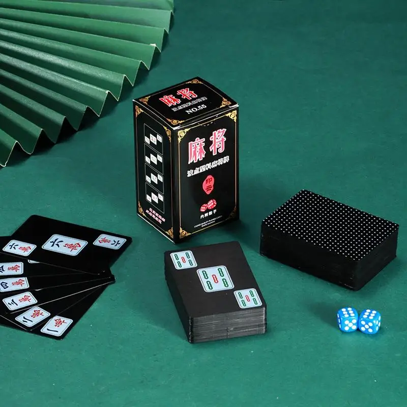 

Waterproof And Tear Proof Chinese Mahjong Cards Board Game Classic Chinese Tile Game In Playing Card Form 144 Cards For Party