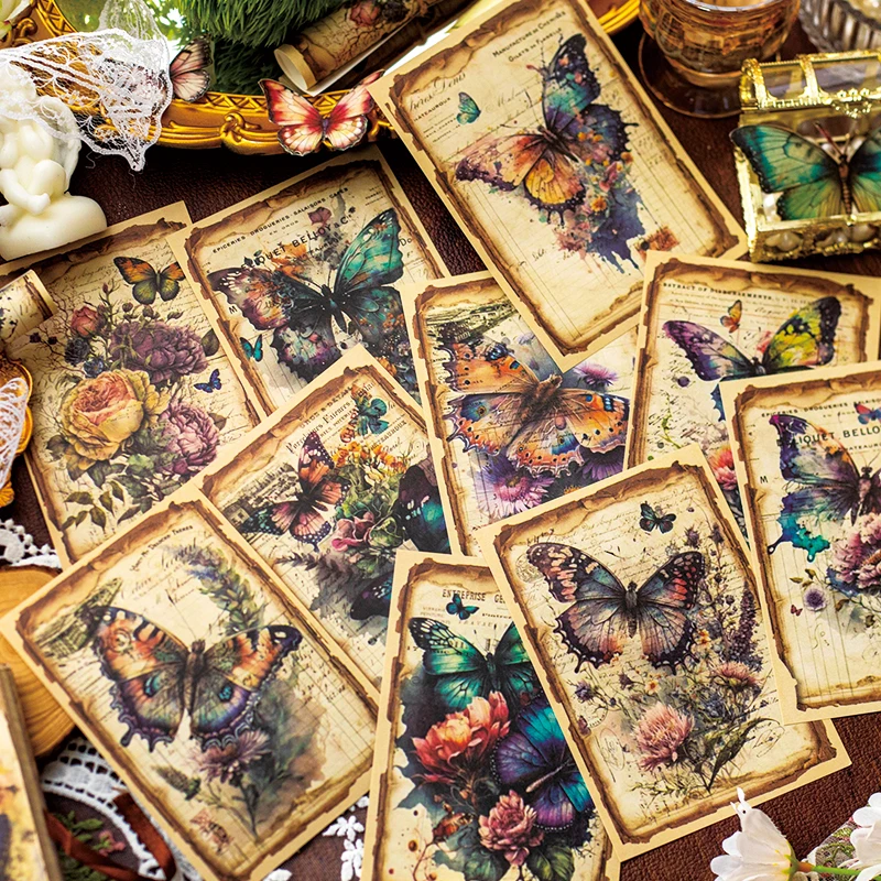 30 шт. декоративные коллажи в виде бабочек