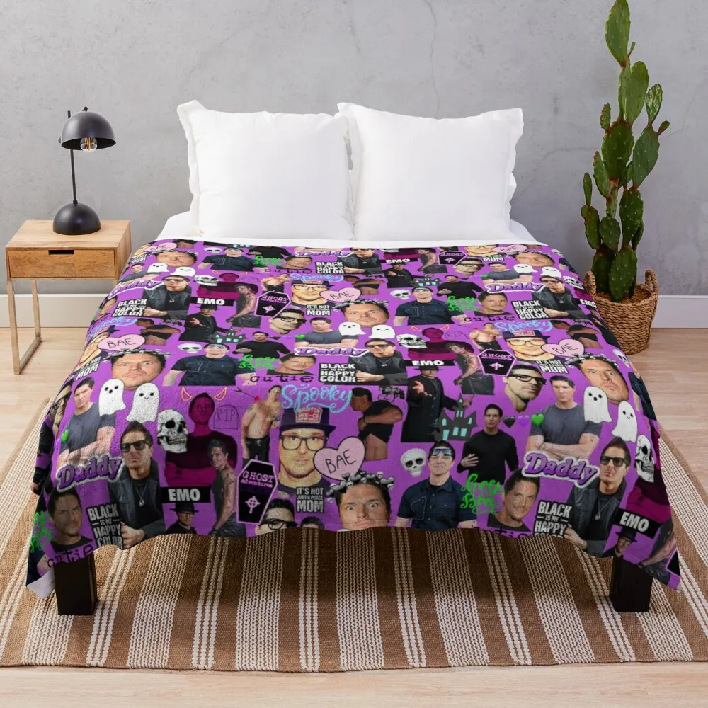 

Zak Bagans cute edit Throw Blanket king flannel blanket blanket for travel light retro blankets fuzzy blanket