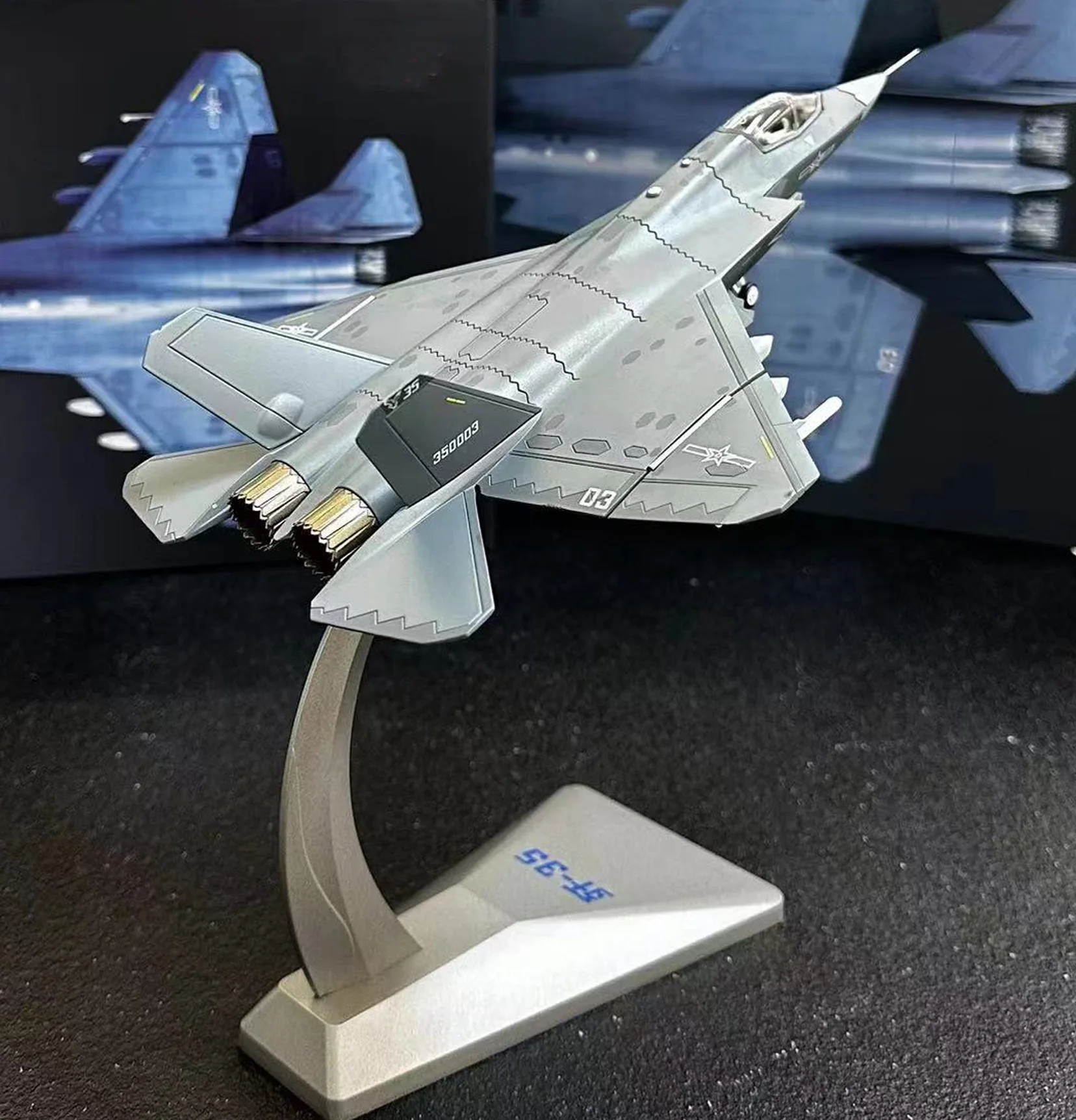 1/72 AF China J-35 J35 stealth fighter Коллекционная модель готового изделия из сплава