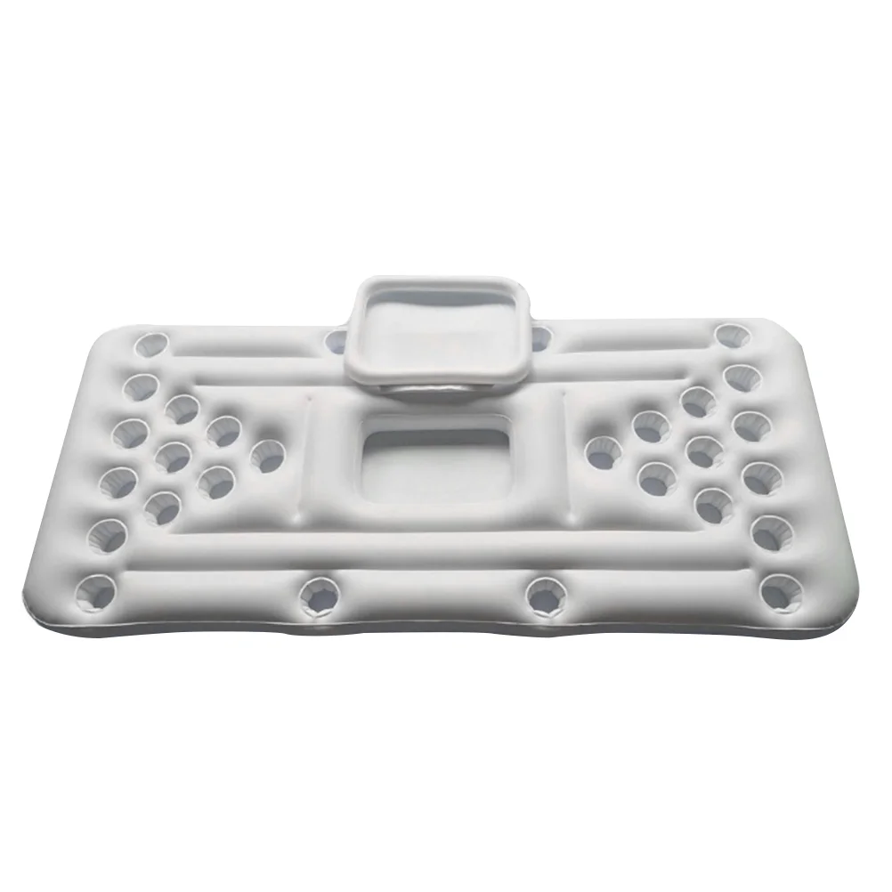 

1PC Inflatable Beer Table Portable 28 Cup Hole Float Row Water Beverage Ice Bucket Floating Bed Water Inflatable Table for