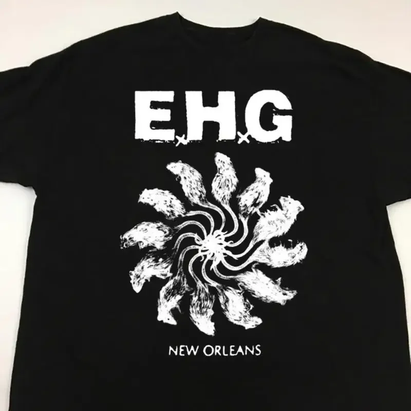 Фото Классическая хлопковая футболка Eyehategod, изготовленная фанатами, черная №1