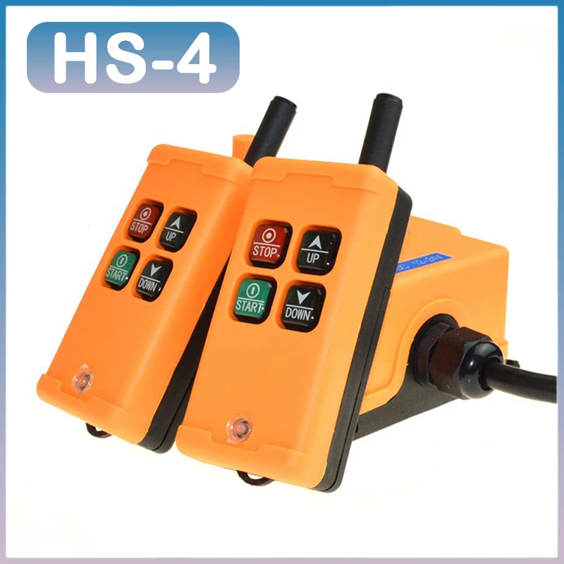 

HS-4 4 Channels 1 Speed Control Hoist Crane Radio Remote Control System