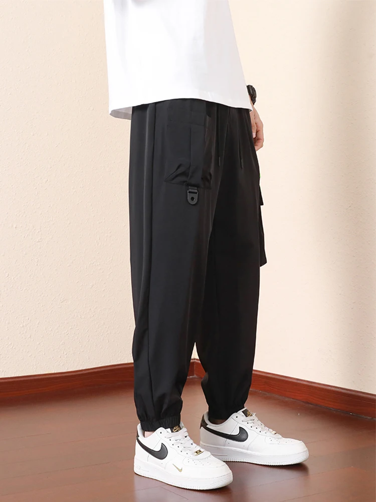 

Pants Dry 8XL Plus Joggers Trousers Sweatpants Loose Quick Male Nylon Cargo Baggy Summer Harem Men Breathable Multi-pockets Size