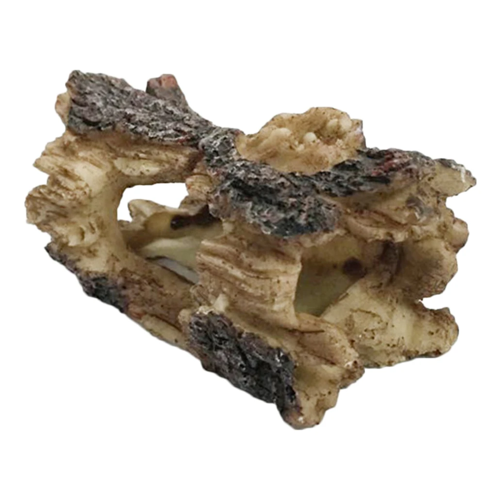 

New Hollow Tree Log Fish Tank Aquarium Fountain Ornament Simulation Decoration