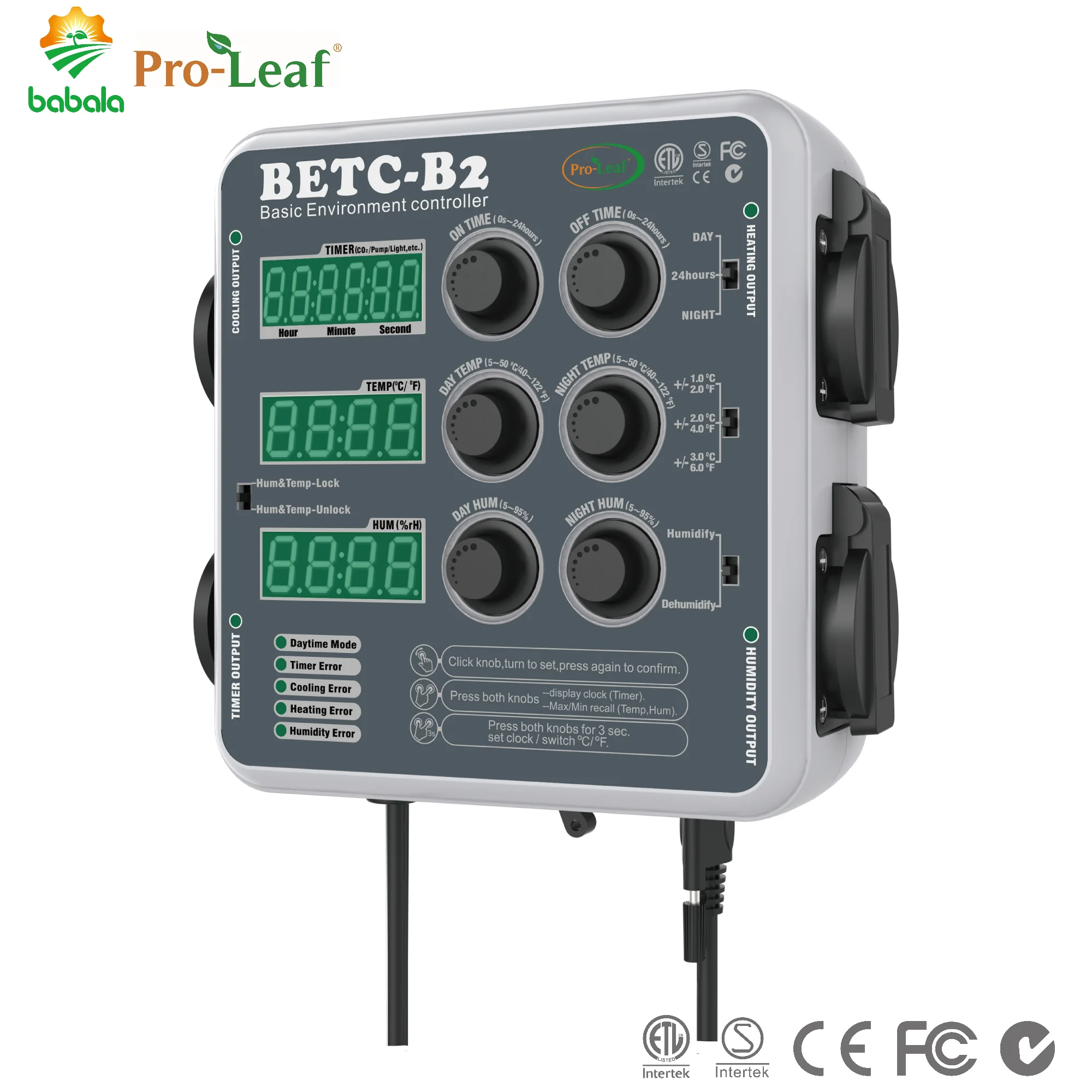 

Basic Environmental Controller Pump Fan Light Controller Timer