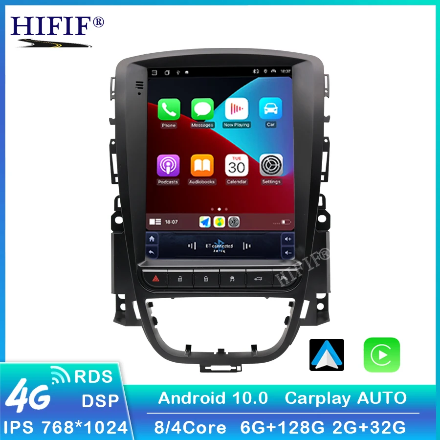 Автомагнитола на Android для Opel Astra J Vauxhall Buick Verano 2009-2015 экран в стиле Tesla
