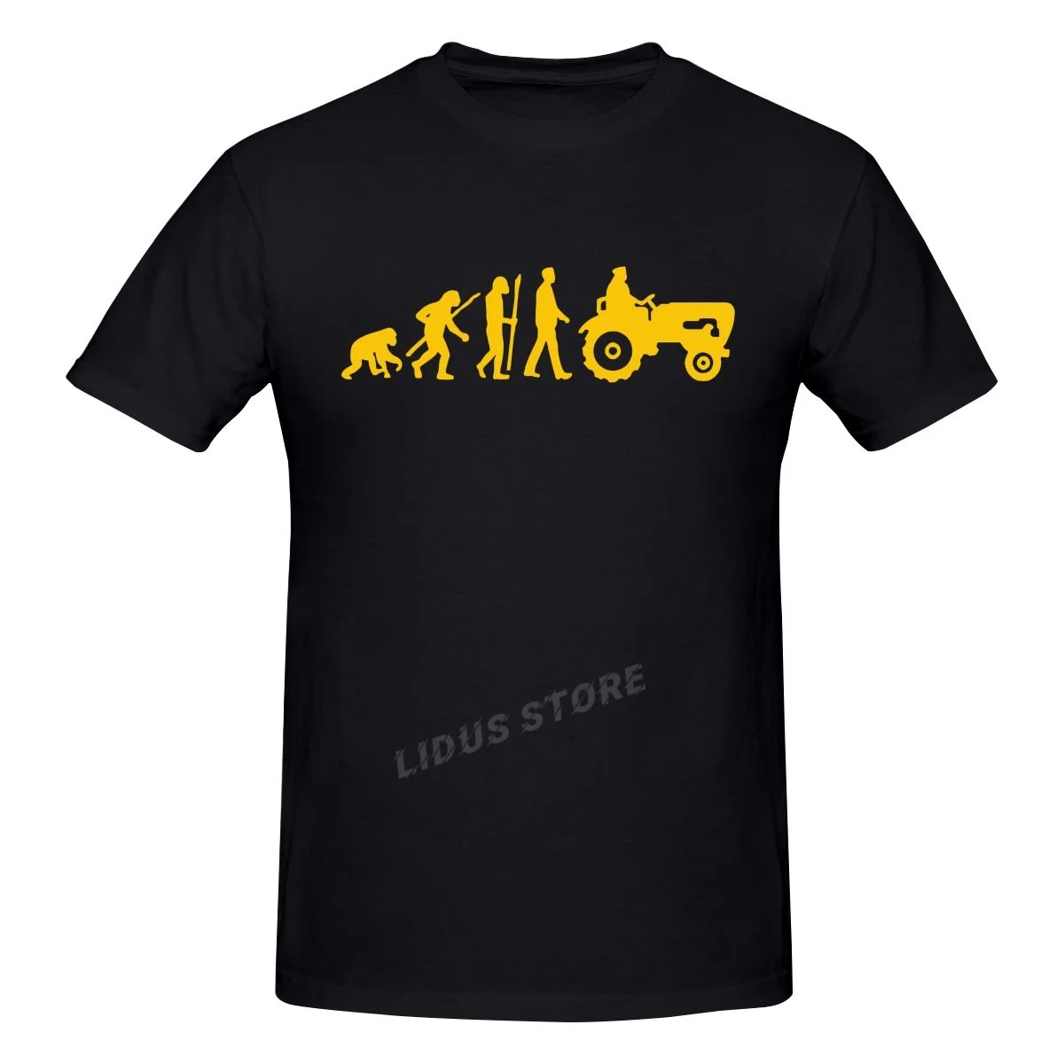 

2022 Fashion Leisure Evolution Born To Farm Tractor T-shirt Harajuku Streetwear 100% Cotton Graphics Tshirt Brands Tee Tops
