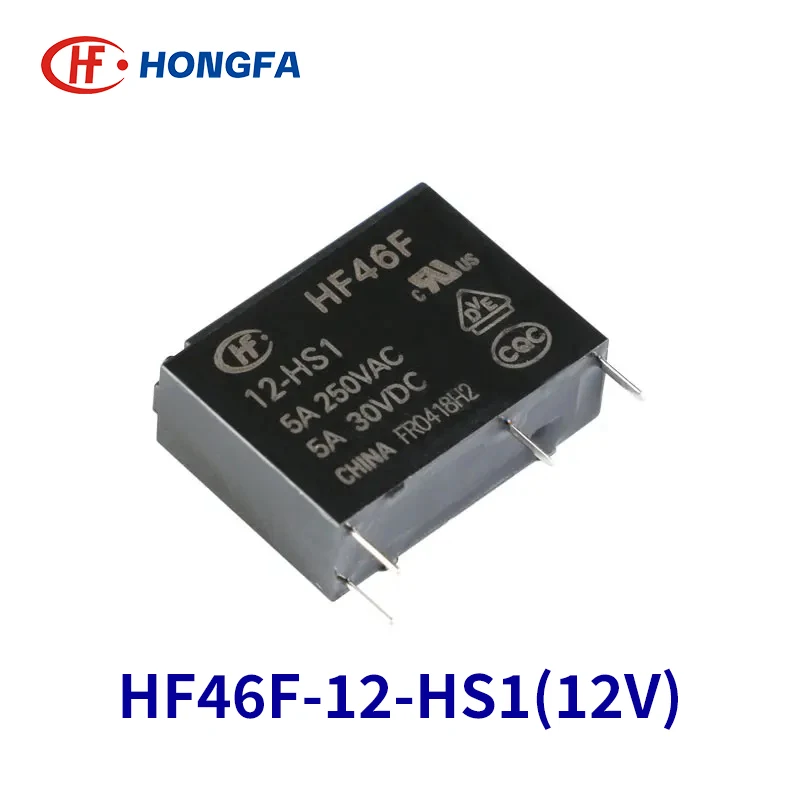 Фото 5 шт. ВЧ-реле HF46F HF46F-005-HS1 HF46F-012-HS1 HF46F-024-HS1 HS1T 5A 4PIN 5 В 12 В 24 В силовые реле Сменные G5NB ALDP112 №3