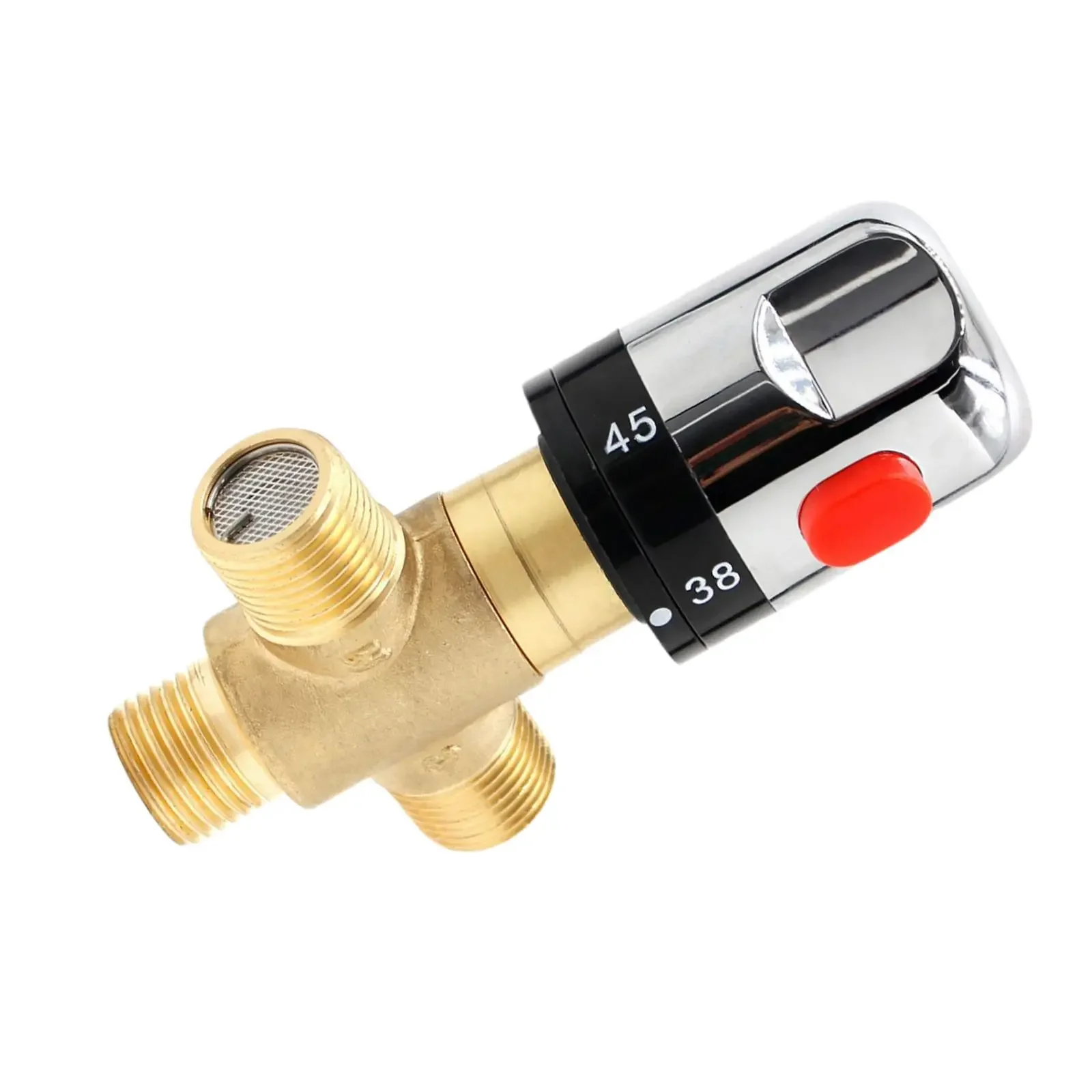 

NEW2023 Brass Thermostatic Valve Temperature Control G1/2 Plumbing Fixtures Bathroom Faucet Thermostatic Mixer for Kitchen Showe