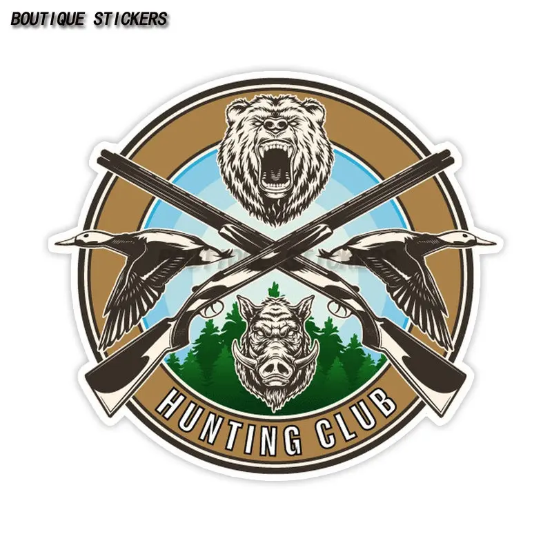 

Hunting Club Hunter Car Decal Waterproof Vinyl Decal Car Motorcycle Decoration Accessories Cover Scratches