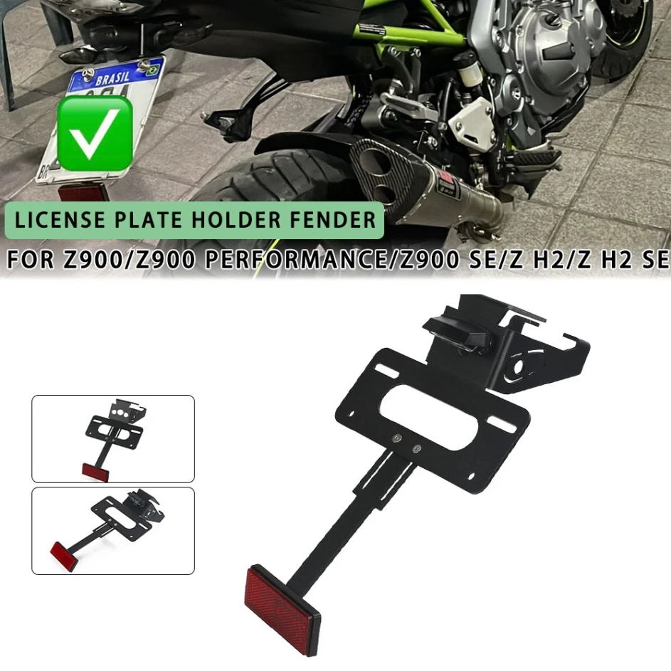 

Moto Part For Kawasaki Z 900 SE Z900 Performance ZH2 Performance/SE Motorcycle Rear Tail Tidy Number License Plate Holder Fender