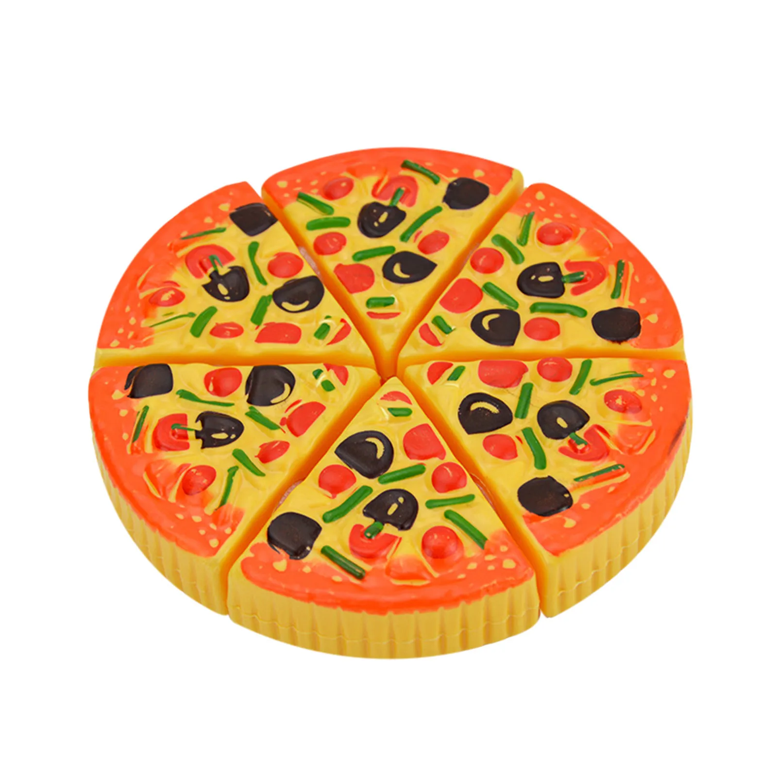 

Slices Pizza Food Toppings Pretend Dinner Kitchen Childrens Play Gift Toy Kids Education