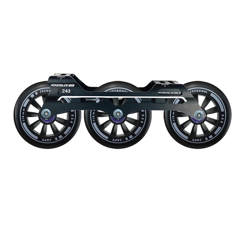 

Роликовые коньки Powerslide с резиновыми колесами 243 мм, 3*110 мм, 85 а, 165 мм