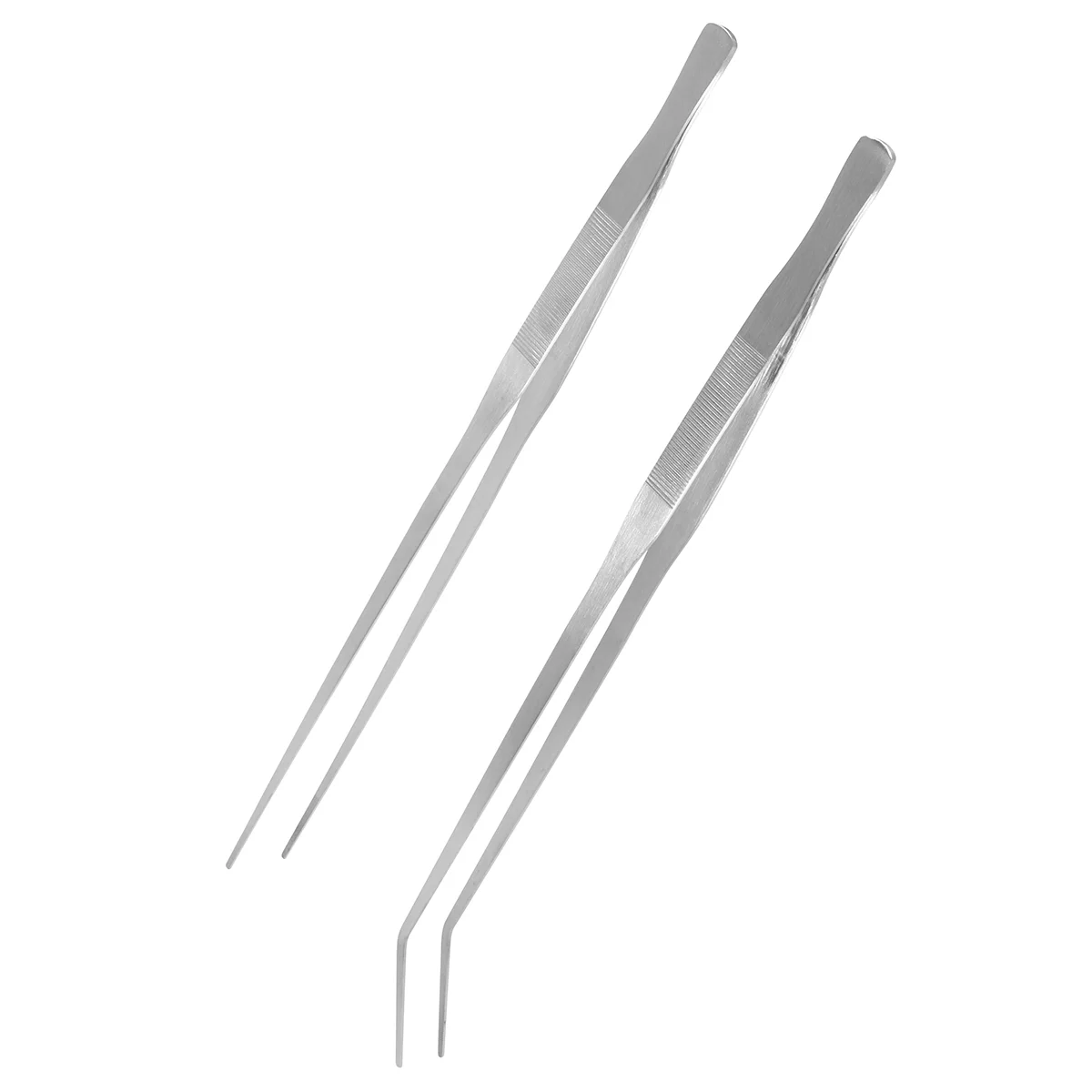 2 шт. 48 см прямой пинцет из нержавеющей стали и с изогнутым кончиком аквариум