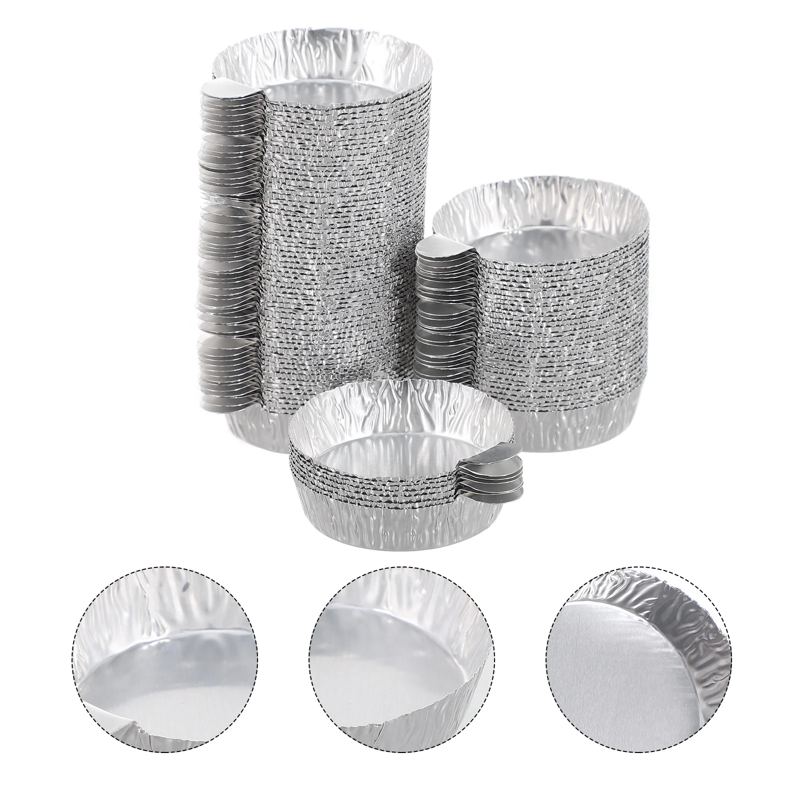 

100pcs Aluminum Foil Weighing Plate Small Aluminum Foil Weighing Trays with Handle