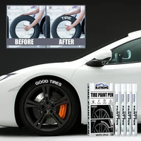 4pcs car tyre paint marker pens waterproof permanent pen fit for car motorcycle tyre tread rubber oil based
