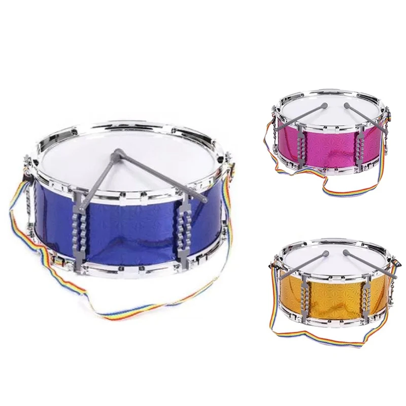 

Jazz Snare Drum Percussion Instrument With Drum Sticks Strap Musical Toy For Children Kids