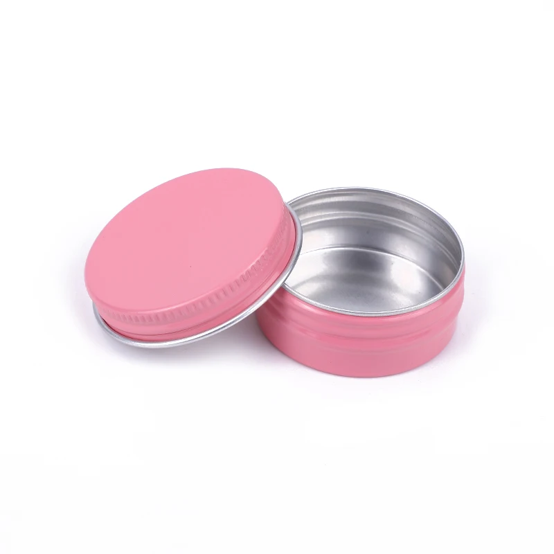 

30/50/100pcs 15g Round Pink Empty Aluminum Box Metal Tin Cans Portable DIY 15ml Cosmetic Cream Jar Tea Aluminum Pot