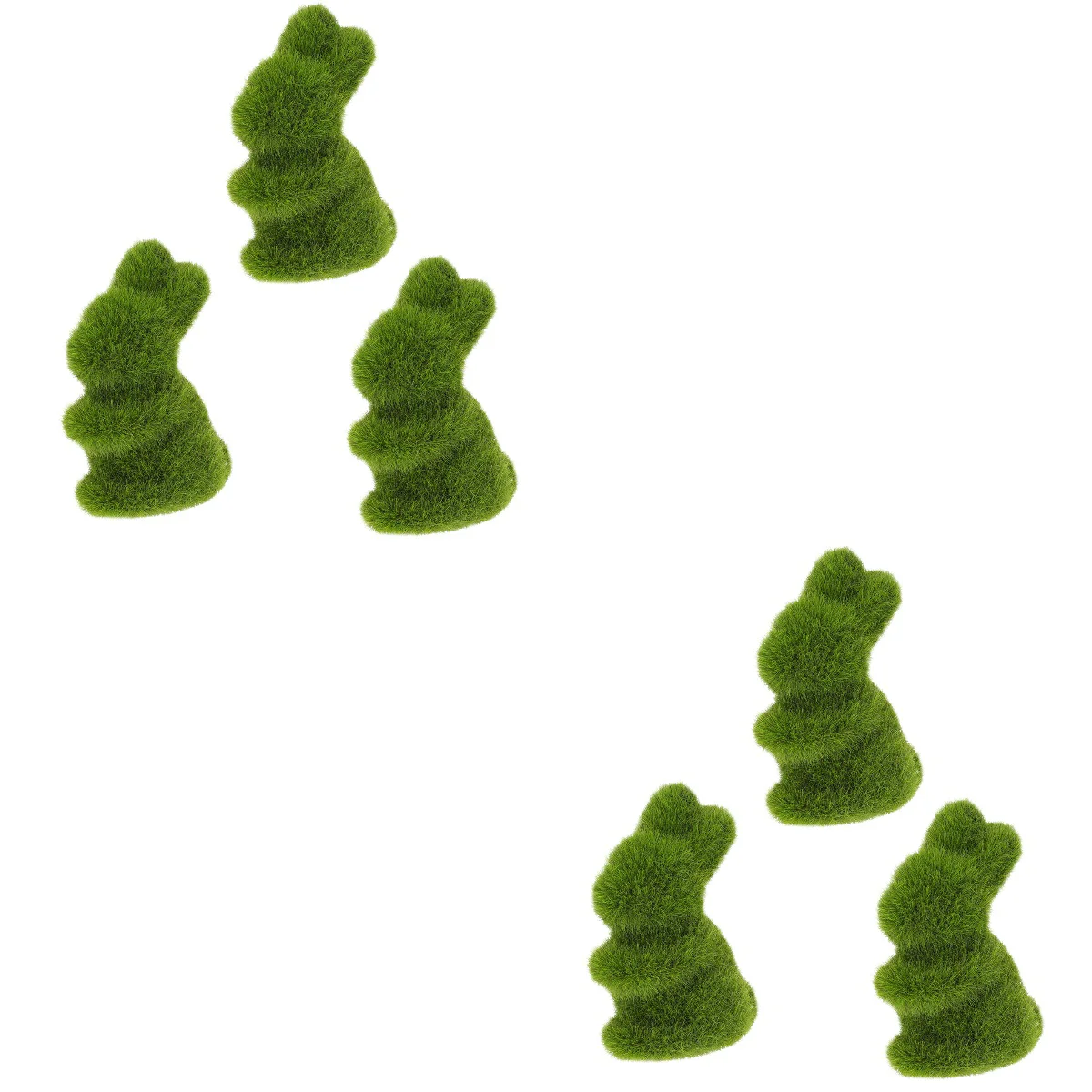 

Easter Rabbit Animal Decorations Ornaments Green Toy Centerpieces Desktop Party Decor Wedding Turf Table Artificial Figurines