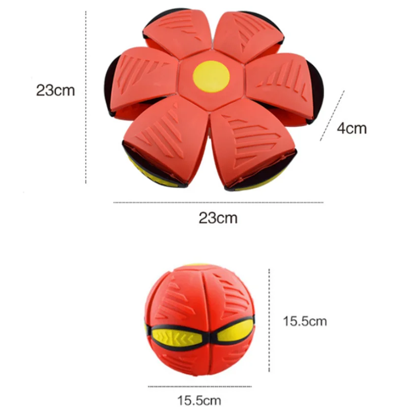 

Flying UFO Flat Throw Disc Ball Without LED Light Magic Ball Toy Outdoor Garden Beach Game Sports Birthday Pet toys Balls