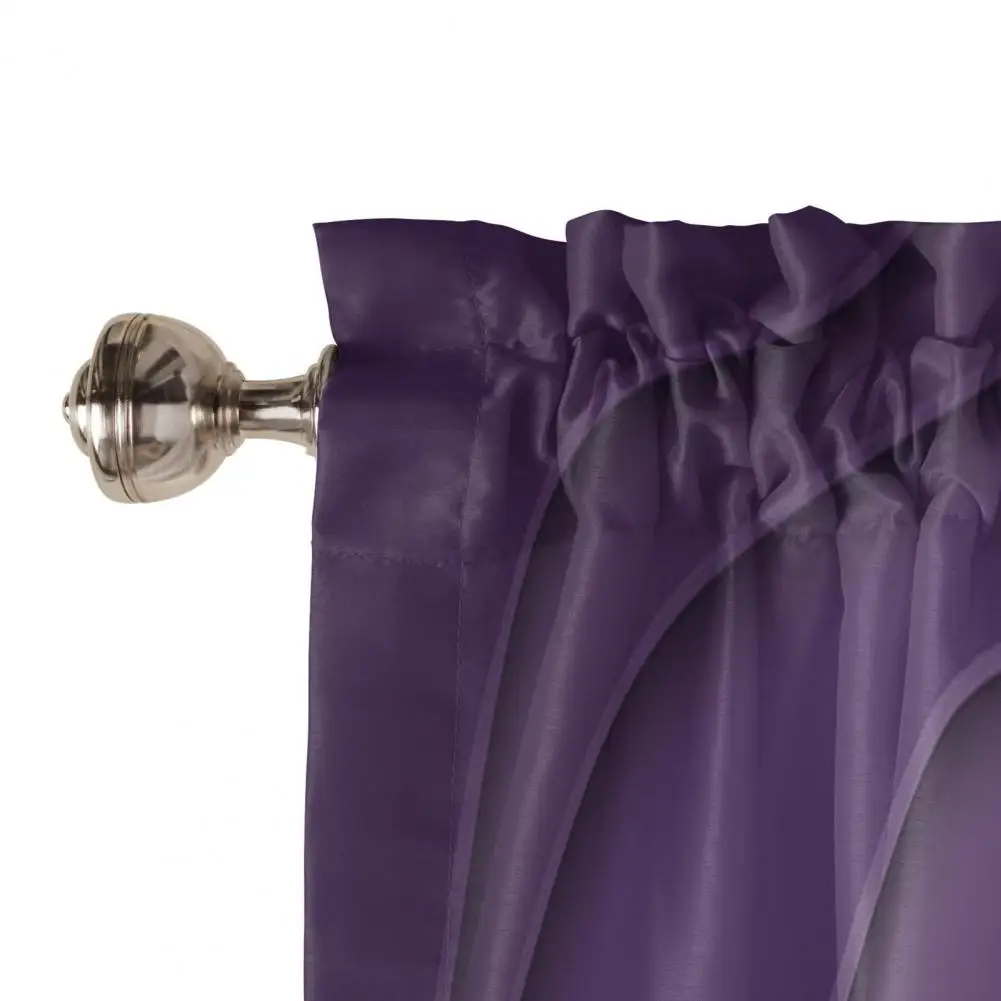 

Sunshade Valance Ocean Wave Gradient Window Curtain Valance Decorative Sunshade for Kitchen Bathroom Bedroom Windows Rod Valance