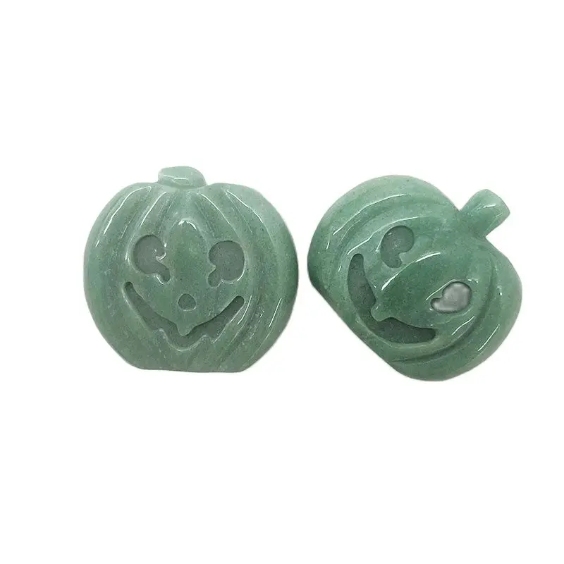 

Natural High Quality Green Aventurine Pumpkin Hand Craft Free Form Crystal For Souvenir Gift WXR
