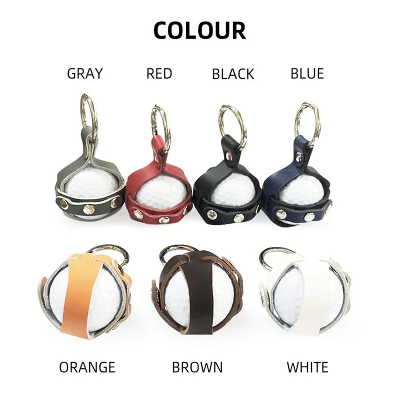 

Portable Golf Ball Protective Holder Cover PU Leather Golf Ball Bag Case Outdoor Golf Training Sports Accessories