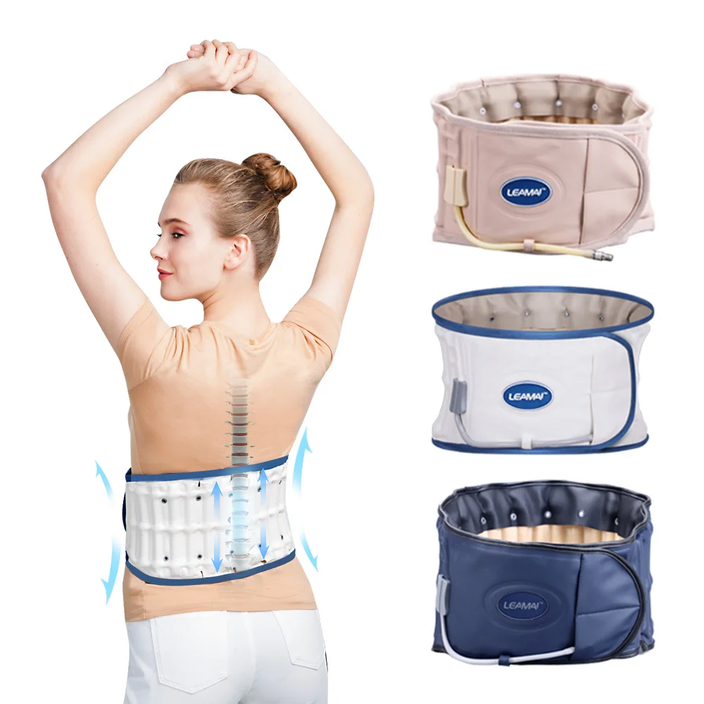 

Inflatable Lumbar Waist Traction Belt Air Decompression Back Support Massage Health Care Backach Pain Relief Back Spinal Brace