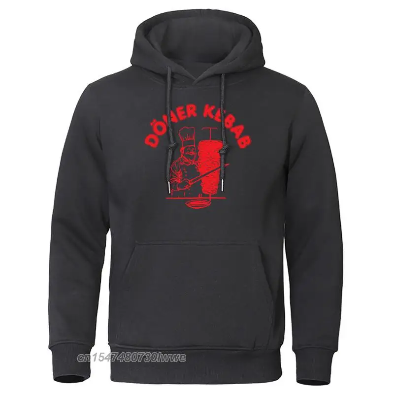 

Newest Autumn Winter Hoodie Doner Kebab Print Hoodies Sweatshirt Warm Men's Clothing Casual Hip Hop Men/Women Brand Pullover