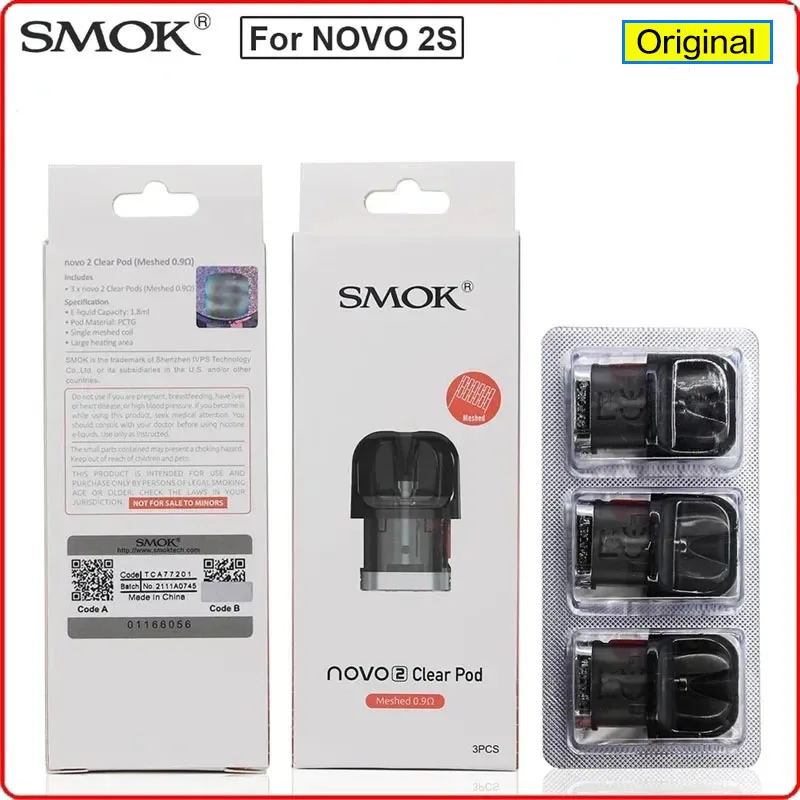 

Original Vape SMOK NOVO 2S Pod 2 S Cartridges Coil Head Heater Evaporator E Cigarette Atomizer Electronic Tank Accessories