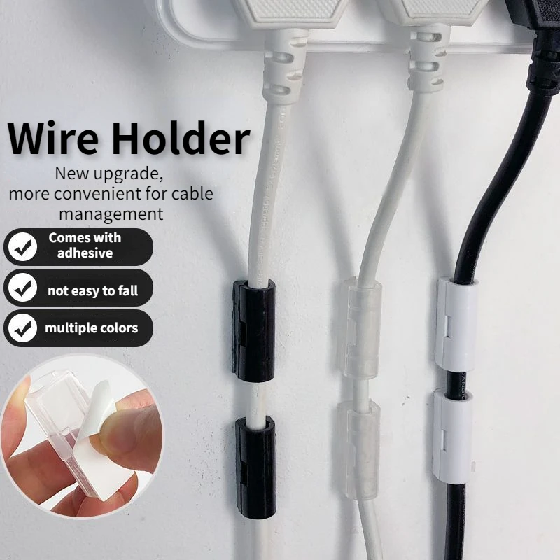 

20PCS Cable Organizer Clips Cable Management Wire Manager USB Charging Data Line Bobbin Winder For Desktop Tidy Management
