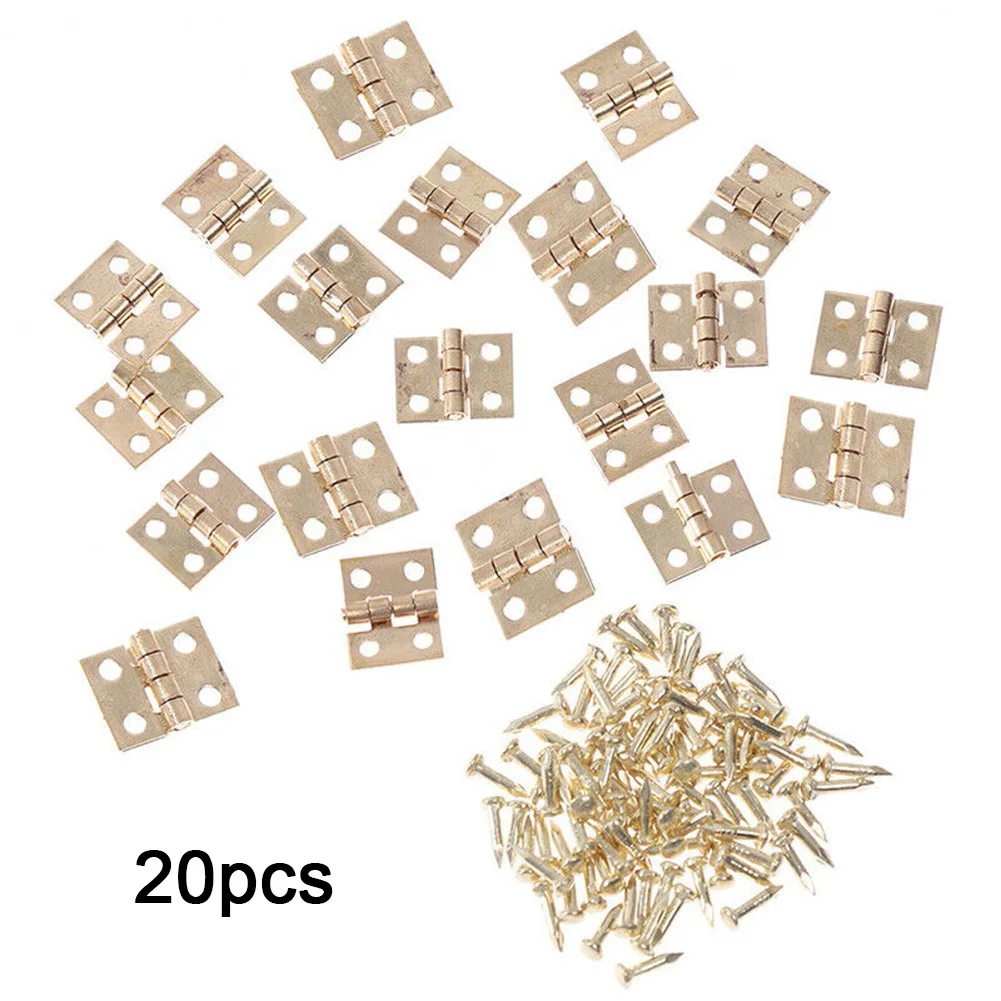 

20pcs/lot Wooden Box Hinges Cabinet Hinges Furniture Fittings Decor Door Hinges For Jewelry Gift Tool Box Furniture Hardware