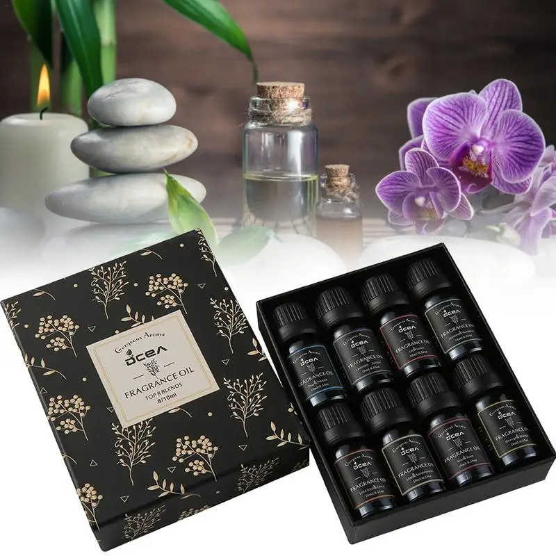 

Pcs Kits Pure Natural Essential Oils Gift Set Eucalyptus Lavender Mint Lemon Bergamot Tea Tree Purify Air Diffuser Aroma Oil