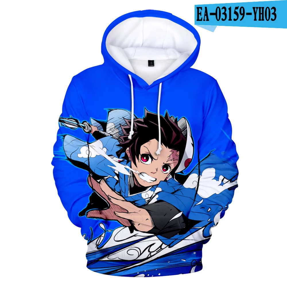 Женская толстовка с капюшоном изображением аниме рассекающего демонов детские