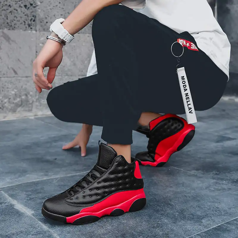 

Sports Shoes Man Hightop Black Man Sneakers Most Popular Style Men Sport Shoes Number 14 Running Shoes Thick Bottom Tennis Teen