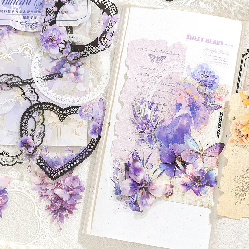 Журнал GO 15 шт./лот винтажные кружевные наклейки кружевная наклейка с каймой