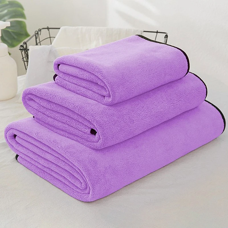 

Pet Towel Quick Dry Dog Towel Bath Robe Soft Fiber Absorbent Cat Bath Towel Convenient Pet Cleaning Washcloth Pet Accessories