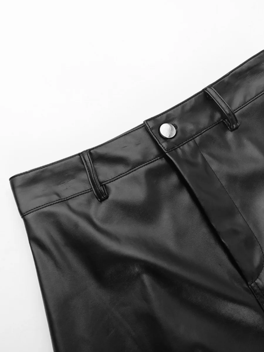 Рисунок 5 - Юбка-макси из искусственной кожи с разрезом