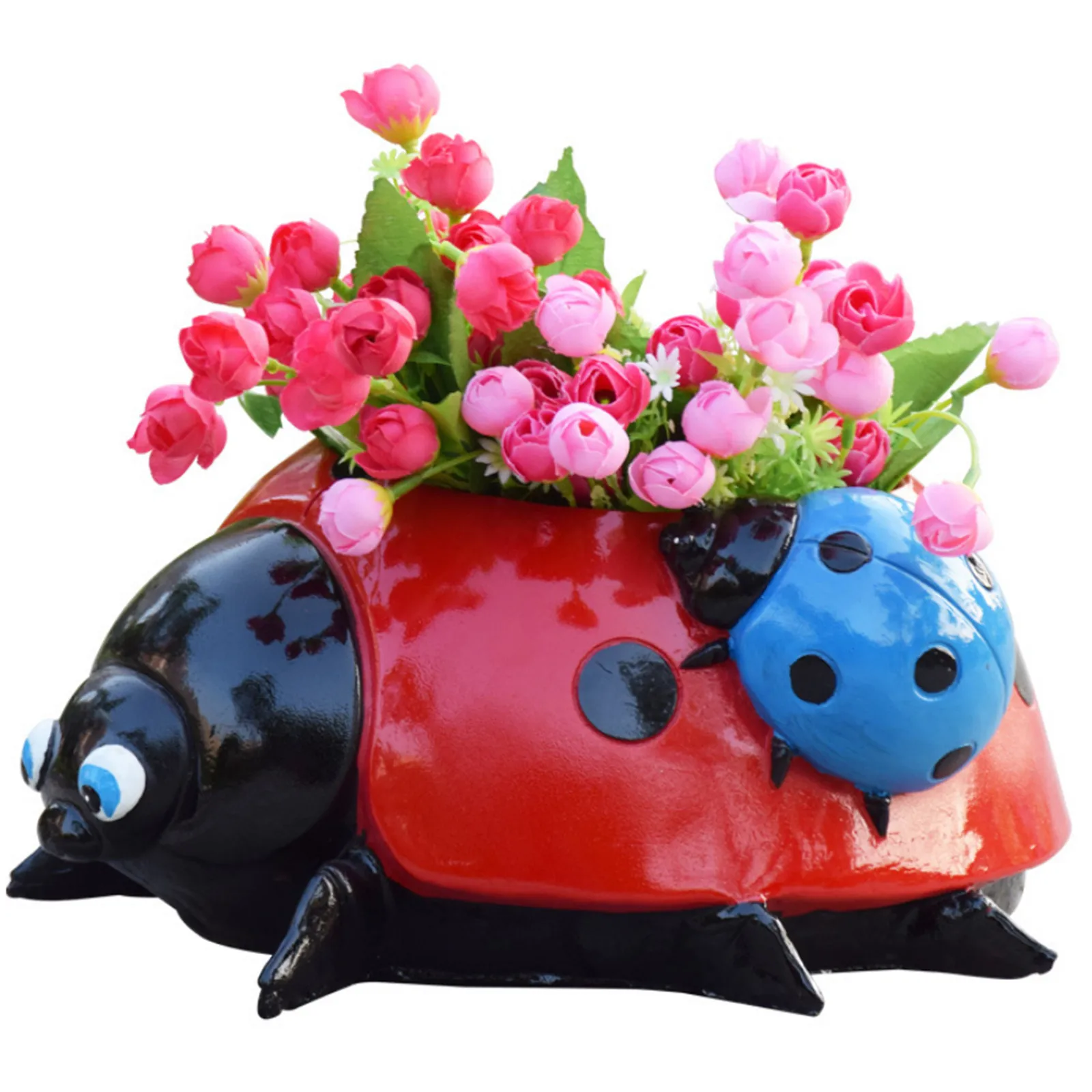 

Ceramic for Plants Indoor with Drainage Flower pot ornaments the resin Durability gardens Flower Stands for Outdoor Plants