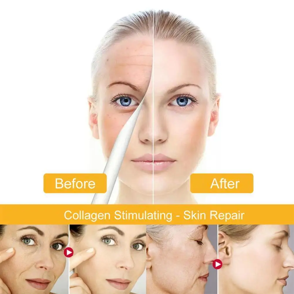 

Wrinkle Cream Anti Aging Remove Puffy Dry Skin Hydrating Night Day 30g Cream Peptide Lifting Firming Serum I3y0