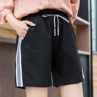 sports shorts womens wide leg loose straight casual five point pants students high waist summer korean pants