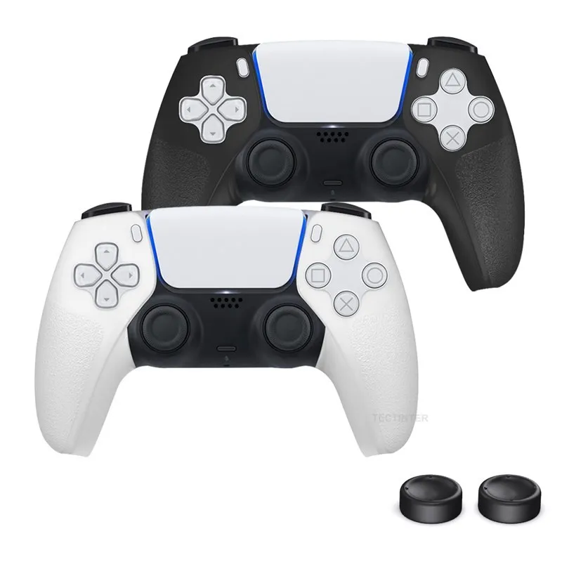

Grip Skins Cover For PS5 Controllers For Playstation 5 Ergonomic Design Comfortable Thickened Drop Protection For PS5 Accessorie