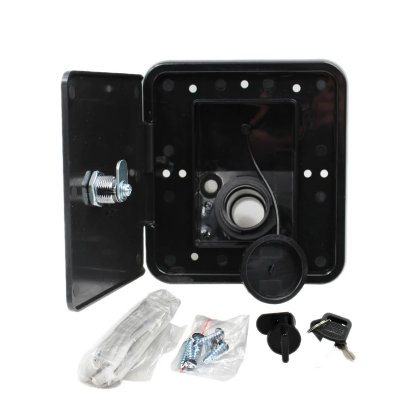 2 набора 151X166 мм крышка люка RV аксессуары Запираемые детали водоотвода с ключами