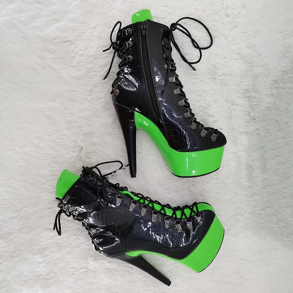 Leecabe 15CM/6inches fashion for lady  High Heel platform Boots  Pole Dance boot