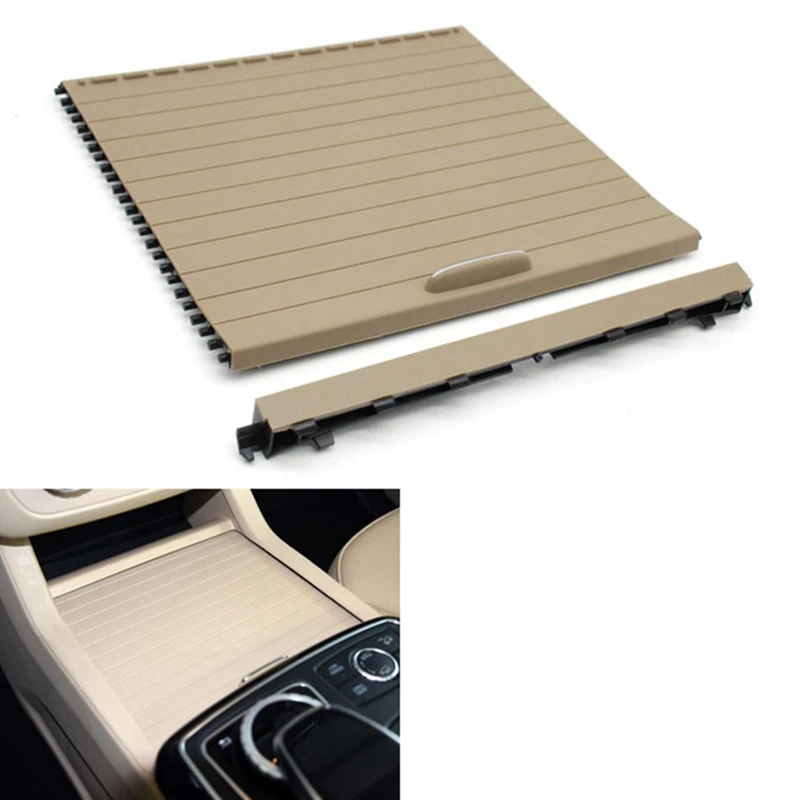 

1 Set Centre Console Roller Blind Cover Cup Holder Roller Curtain Cup Holder Cover For Benz ML GL GLE GLS Class W166 W292 12-19