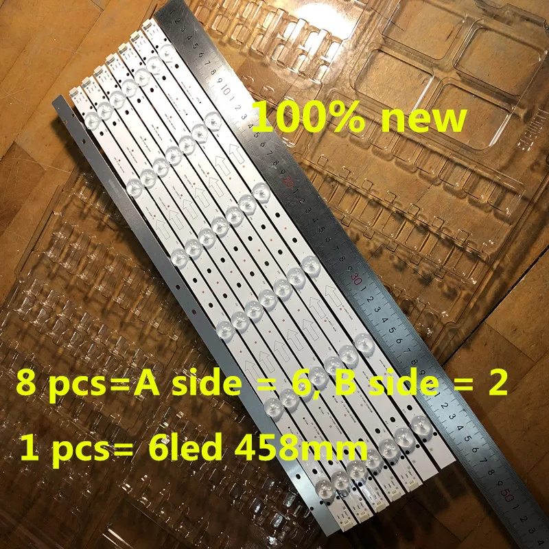 16 шт. = 2 набора, 100% новый 100% тест на новый 42E10 L42F3308B L42F3309B 4C-LB420T-HQ2A/HQ2B 1 шт. = 6 светодиодов 458 мм
