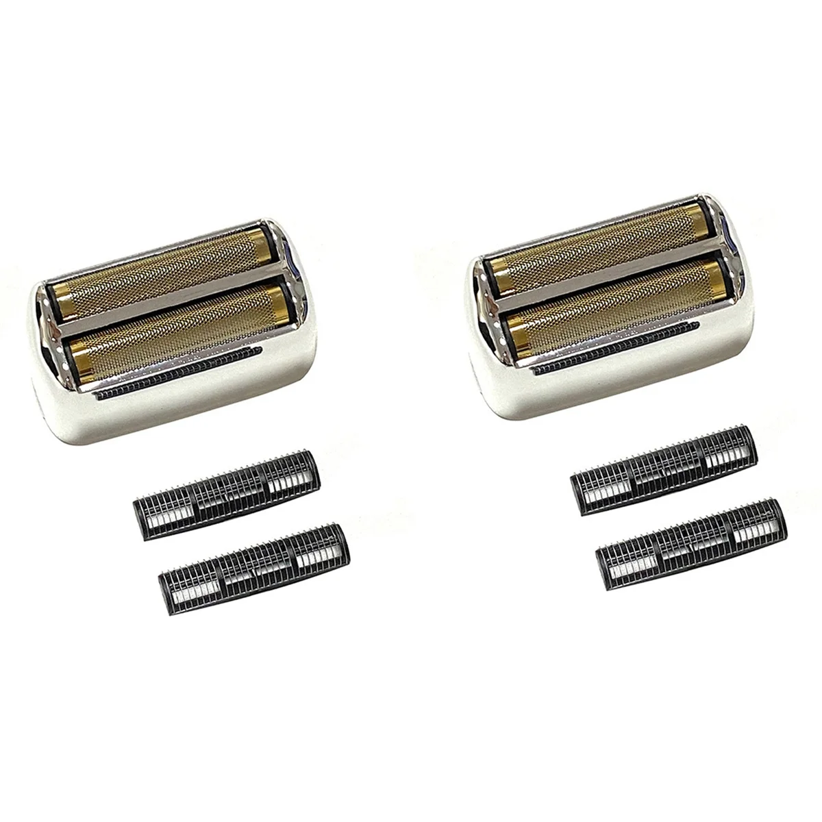 2X Hair Clipper Cutter Head for Babyliss Brightener PRO Foil Cutter Blade Hair Clipper Accessories Silver