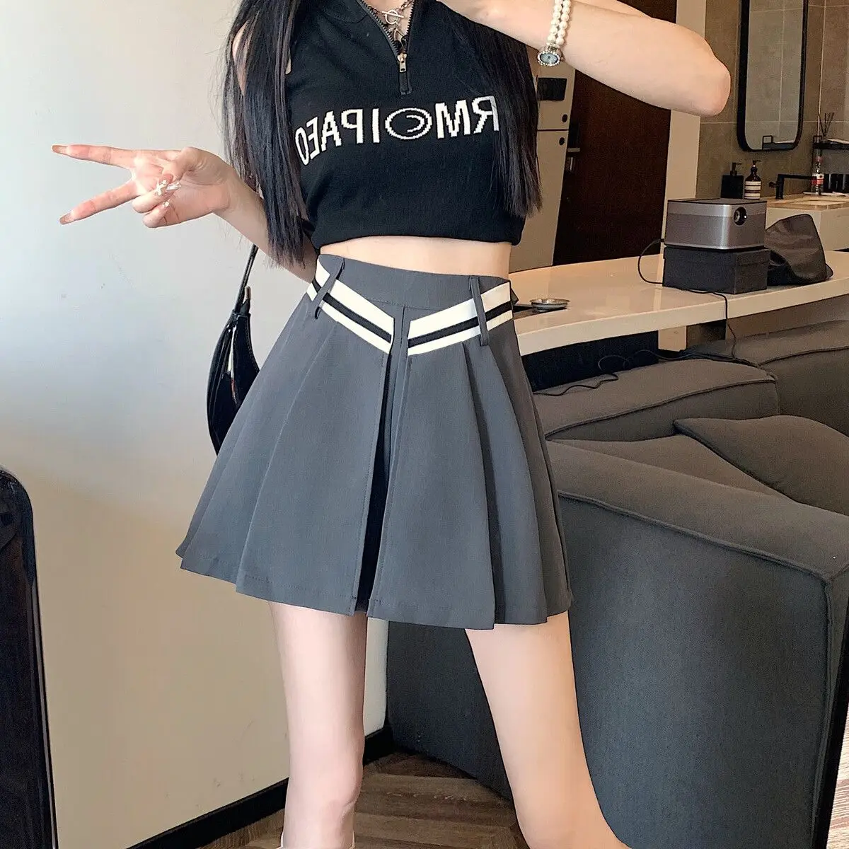 Короткие брюки-кюлоты размера плюс женские дизайнерские брюки Gyaru повседневные